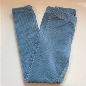 Janie and Jack Blue Ribbed Velvet Legging